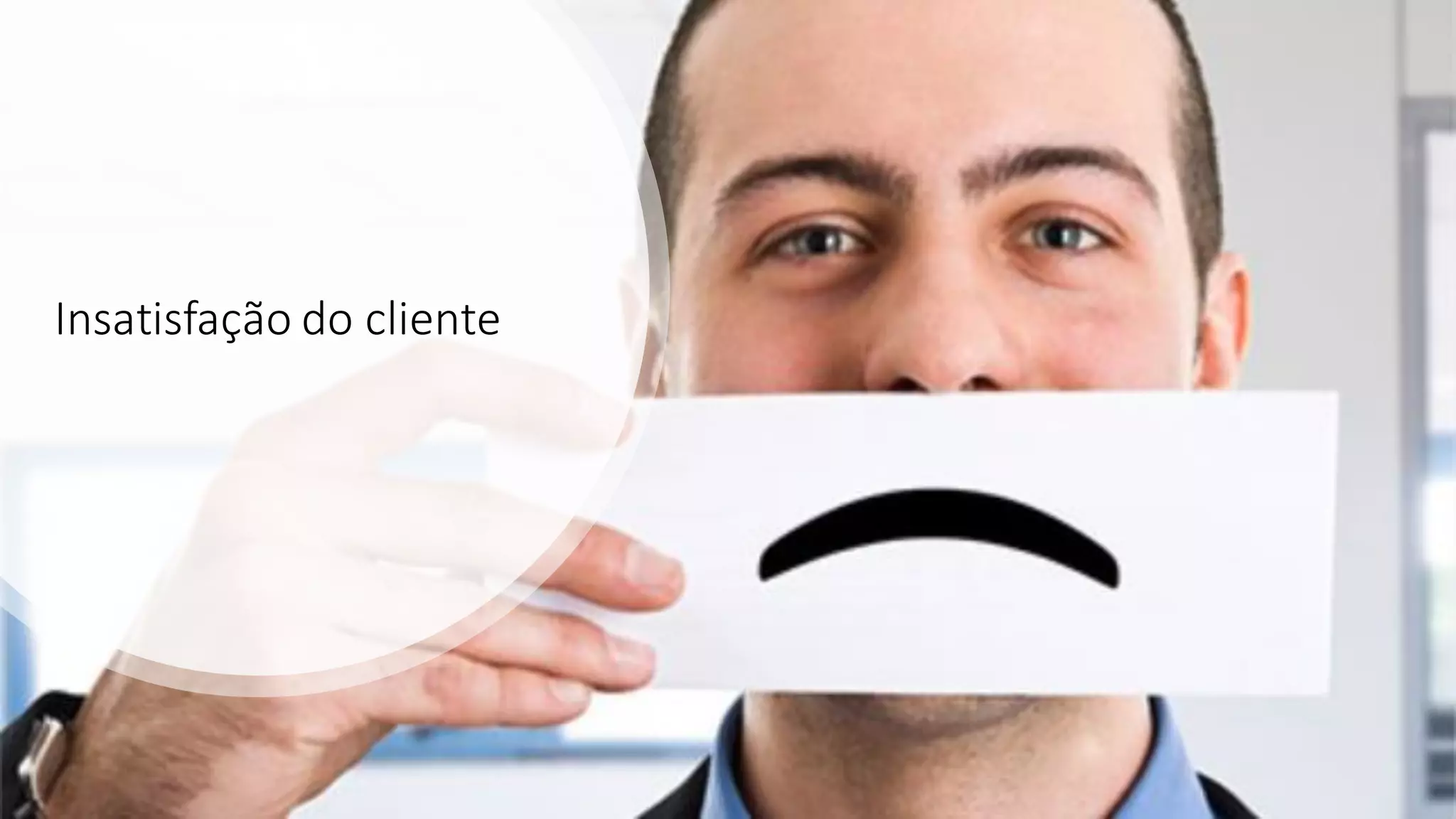 Insatisfação do cliente
 