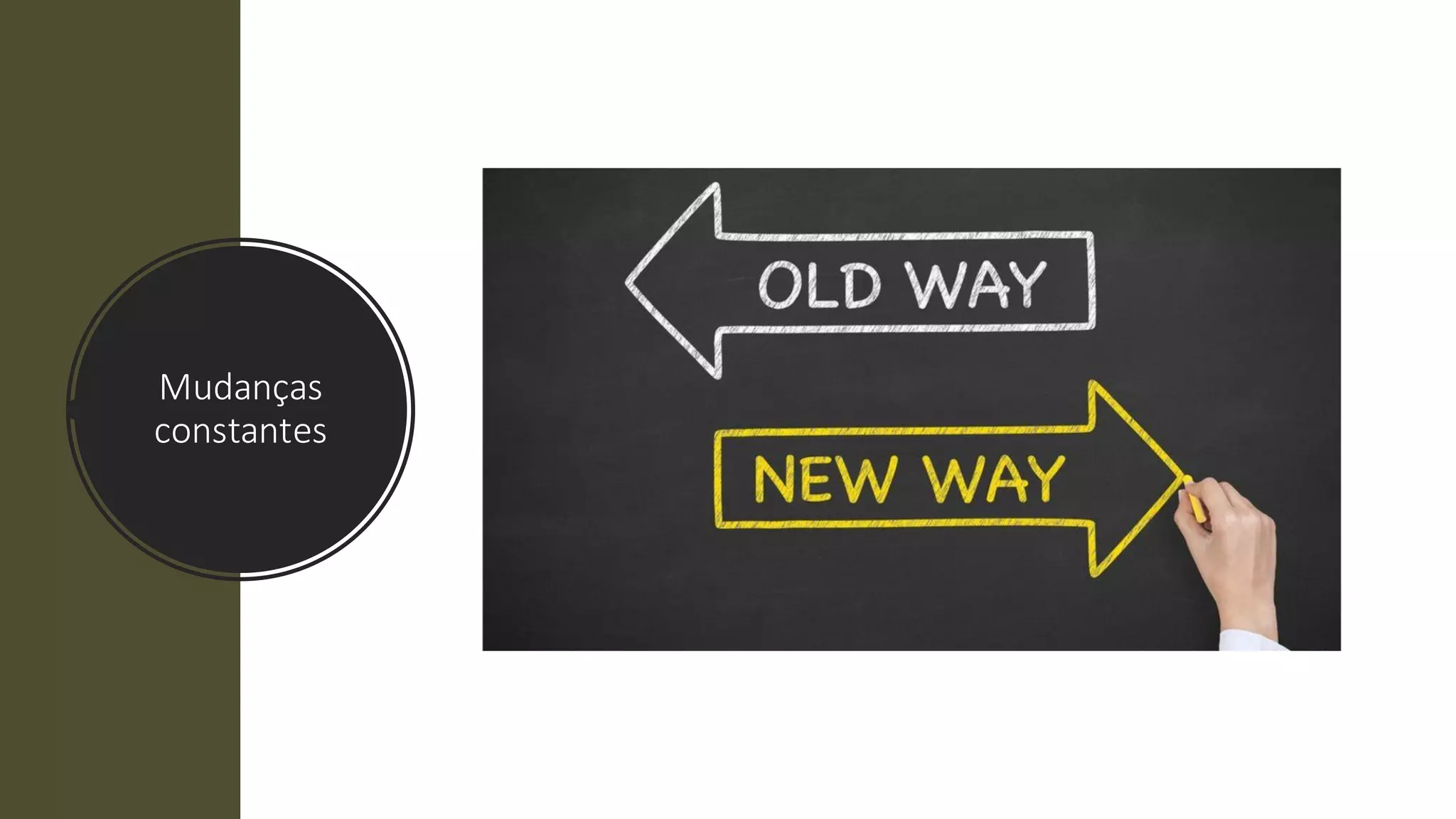 Mudanças
constantes
 