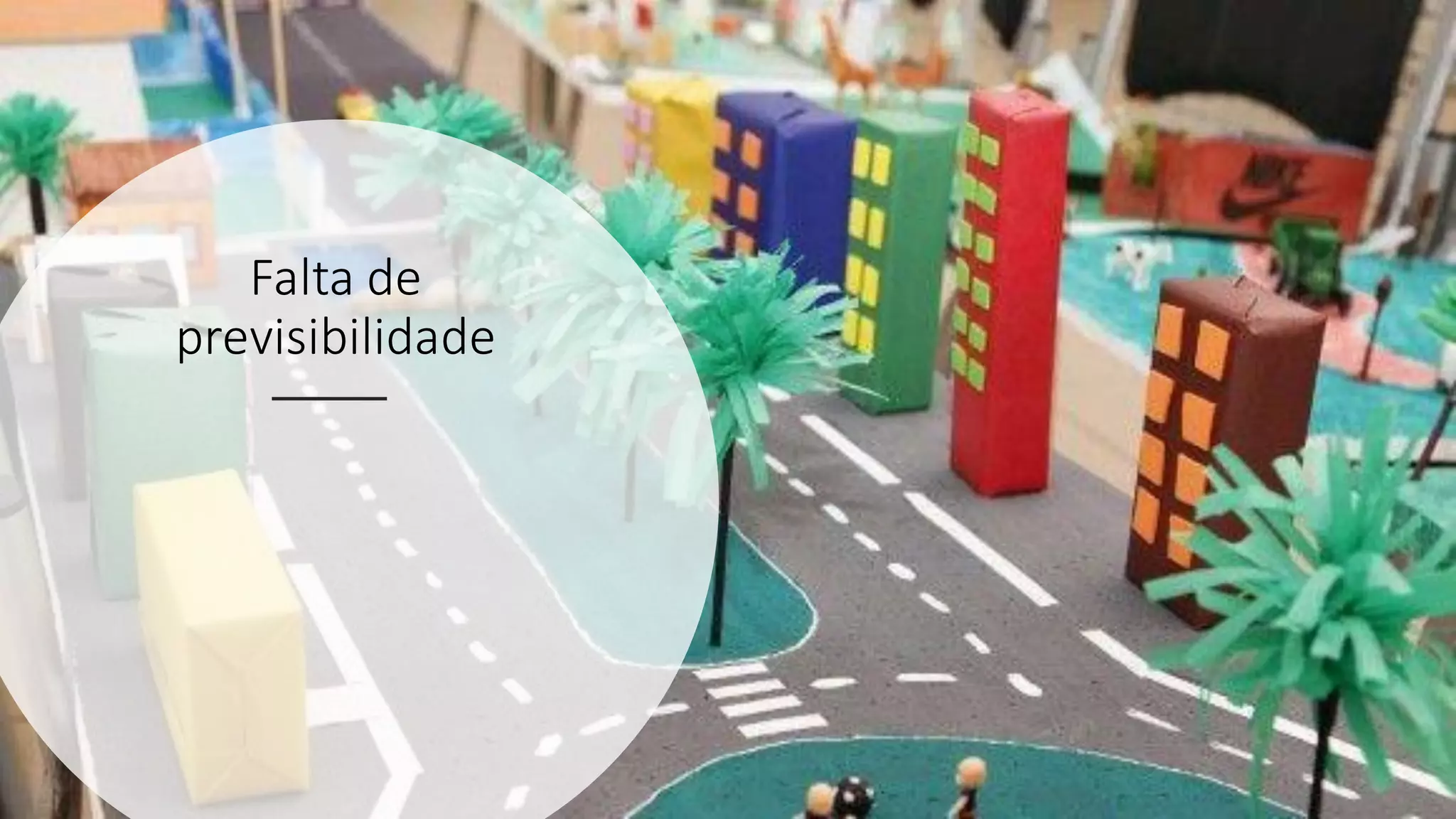 Falta de
previsibilidade
 