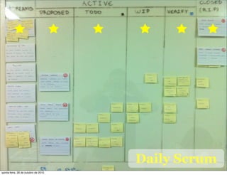 Daily Scrum
quinta-feira, 28 de outubro de 2010
 