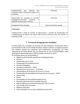 	5. O MODELO DE AUTO-AVALIAÇÃO DA BE: METODOLOGIAS DE OPERACIONALIZAÇÃO (PARTE I)
