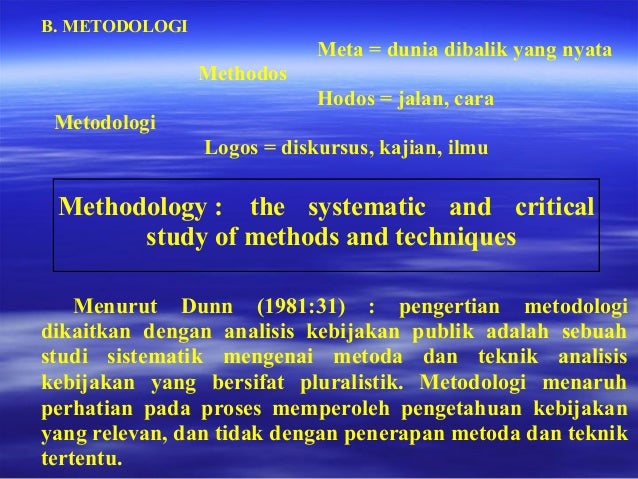 Metodologi Ilmu Pemerintahan