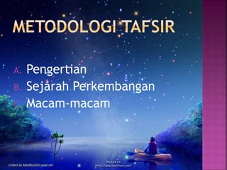 A. Pengertian 
B. Sejarah Perkembangan 
C. Macam-macam 
 