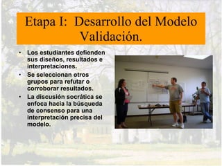 Descripción de algunas experiencias
recientes en educación media y superior
• Investigación en el
  Colegio Saint Gabriel’s
  de Providencia
• Aplicación en liceos
  prioritarios de Quinta
  Normal
• Investigación en el Dpto.
  de Física de la UMCE
 