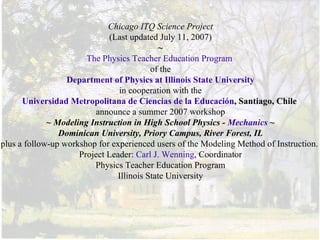 Rasgos relevantes de la experiencia

                        •   Motivación hacia la
                            Física para estudiantes
                            de primer año medio,
                            antes del estudio formal
                            del contenido sobre
                            movimiento
                        •   Trabajo activo-
                            participativo, con cambio
                            de metodología de
                            enseñanza
                        •   Uso intensivo de las TIC
                            por los estudiantes:
                             – Sensores e interfaces
                             – Data Studio
                             – Modellus
 