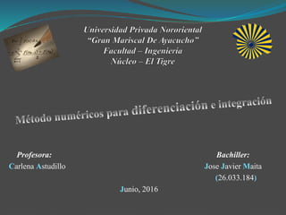 Profesora: Bachiller:
Carlena Astudillo Jose Javier Maita
(26.033.184)
Junio, 2016
 
