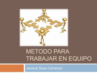 METODO PARA
TRABAJAR EN EQUIPO
Jessica Sosa Carranza
 