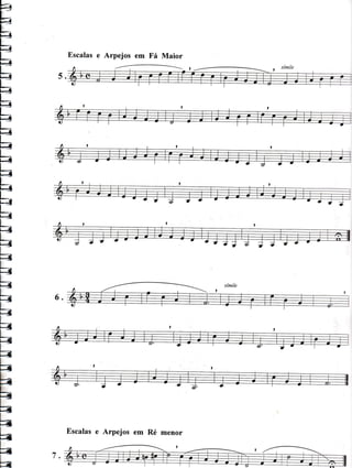 Escalase Arpejos em Fá Maior
E
E
Ef,L:r-l
t_H
b
b
b
Eb
FF3
b
b
b
h
FFl
b
FF
F
F
FFzl
Escalase Arpejos em Ré menor
 
