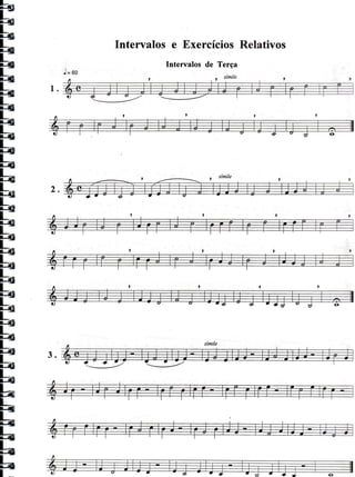 Intervalos e ExercíciosRelativos
Intervalos de Terça
- símile
J=60
 