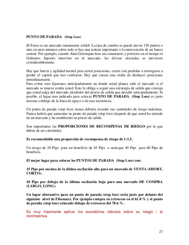 Mercado forex ejemplo