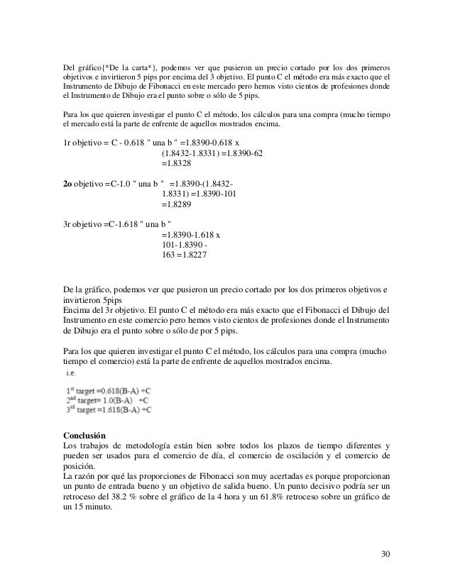 Metodo práctico de fibonacci para el mercado forex pdf