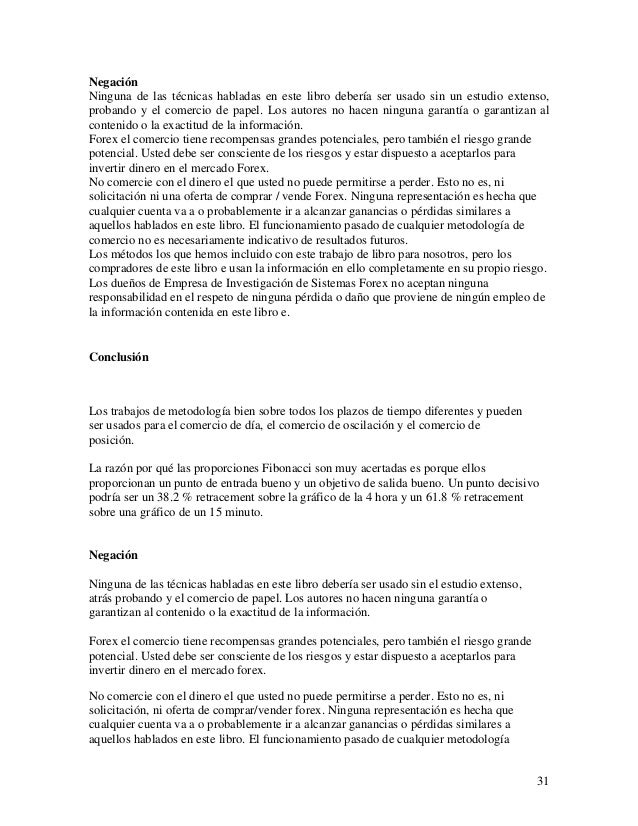 Metodo práctico de fibonacci para el mercado forex pdf