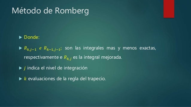 Metodo romberg