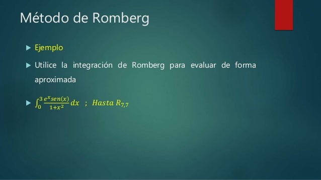 Metodo romberg