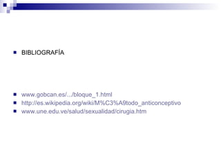 Metodos Anticonceptivos | PPT
