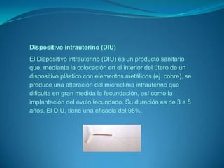 Doble protecciónLa doble protección consiste en el empleo de dos métodos anticonceptivos durante la relación sexual siendo, normalmente, el preservativo uno de ellos. La combinación puede ser de preservativo y DIU, preservativo y anticoncepción hormonal, preservativo y espermicida.