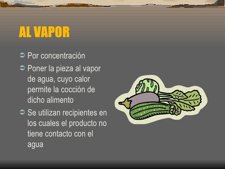 METODOS DE COCCION