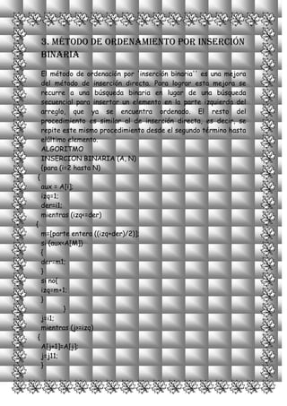 Metodos de odenamiento de vctores