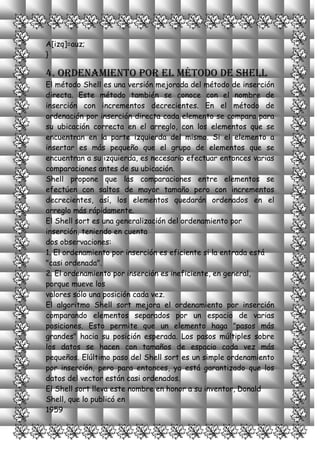 Metodos de odenamiento de vctores