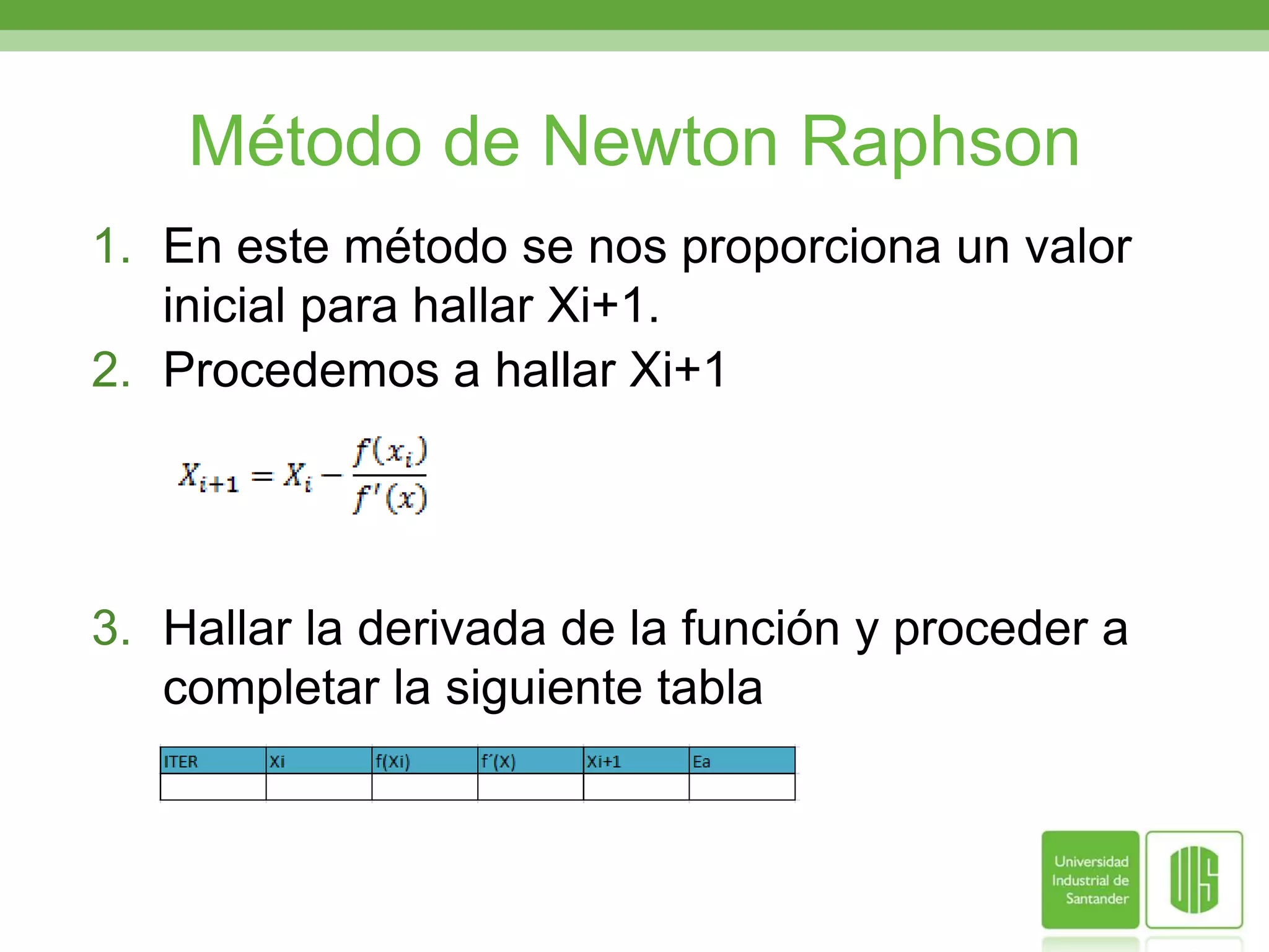 Con el valor inicial y teniendo g(x) procedemos ha hallar  la raíz  completando la tabla.	En este caso se alcanzo la raíz en la 3 iteración, obteniendo la raíz con un valor de 1,36538433, esto se puede comprobar reemplazando esté valor en la función original.