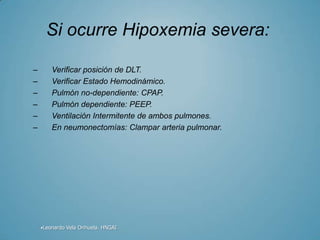 Metodos intubacion selectiva Hospital Nacional Guillermo Almenara ...