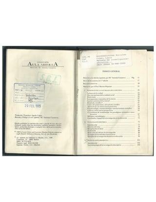 Métodos De Investigación Educativa 