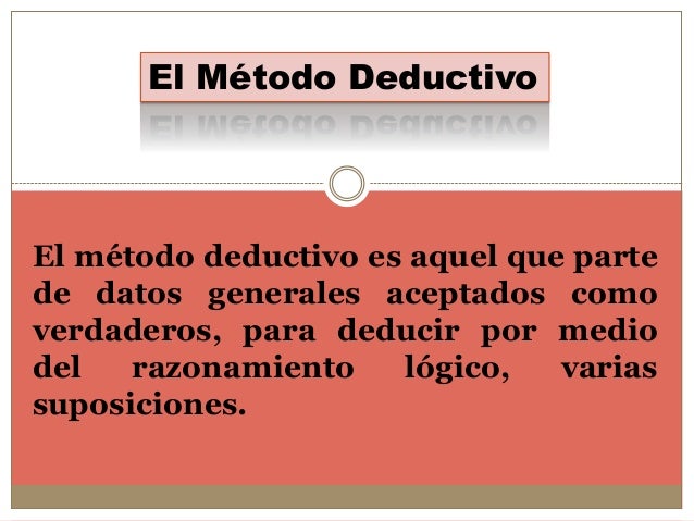 Metodo deductivoinductivo