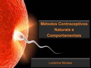 Luzienne Moraes
Métodos Contraceptivos
Naturais e
Comportamentais
 