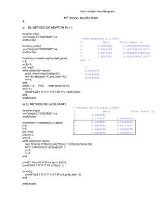 Metodos Numericos(Segundo Taller De Aplicadas)