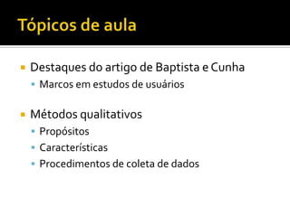 Métodos de pesquisa