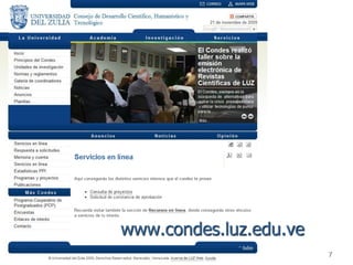 www.condes.luz.edu.ve
                        7
 