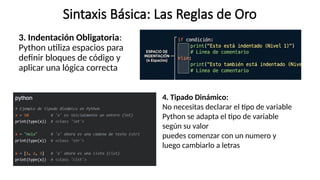 Fundamentos de Programación: Conceptos Clave y Uso de Python | PPTX