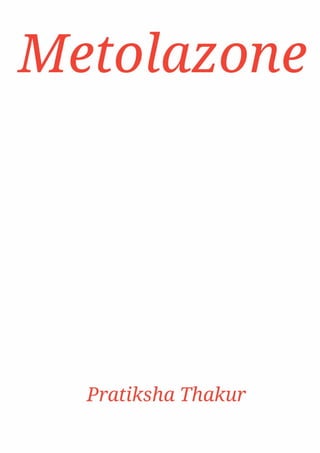 Metolazone 