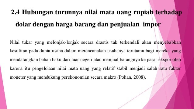 Metode penelitian pengaruh turunnya nilai mata uang 