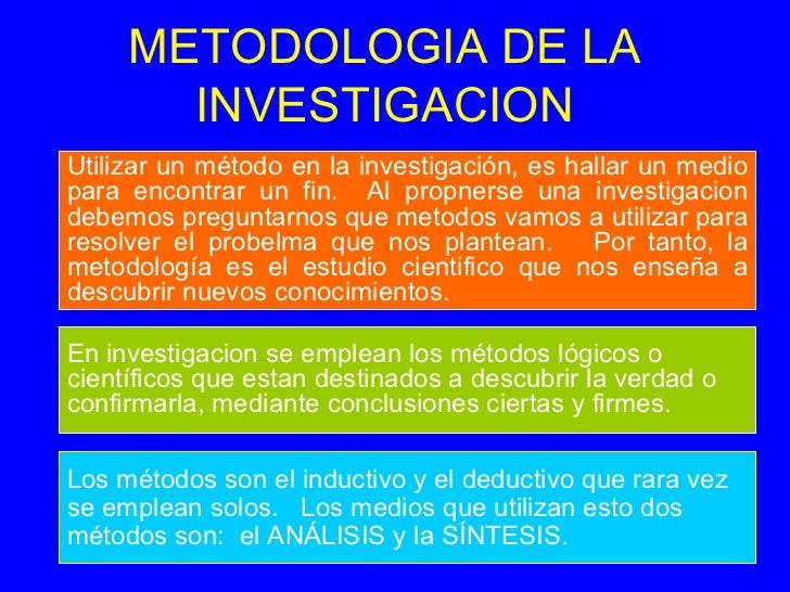 Metodología de la Investigación