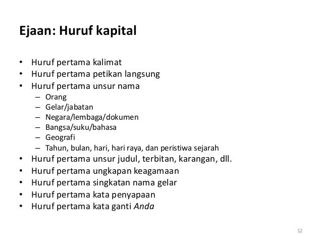 Penulisan Tesis dengan Bahasa Indonesia yang Baik dan Benar