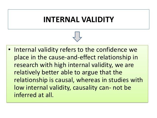 internal validity