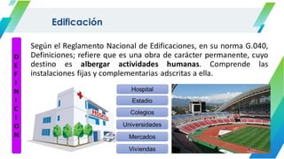 Edificación
 