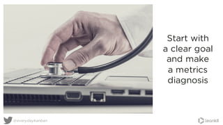 Start with
a clear goal
and make
a metrics
diagnosis
@everydaykanban
 