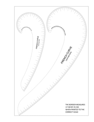 Printable French Curve