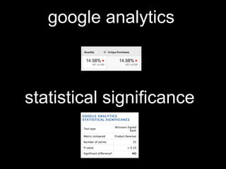 google analytics 
statistical significance 
 