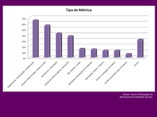 Estudo “Usos e Percepções do
Monitoramento de Mídias Sociais”
 
