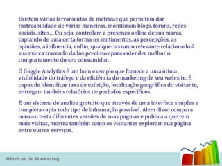 Métricas de Marketing
 