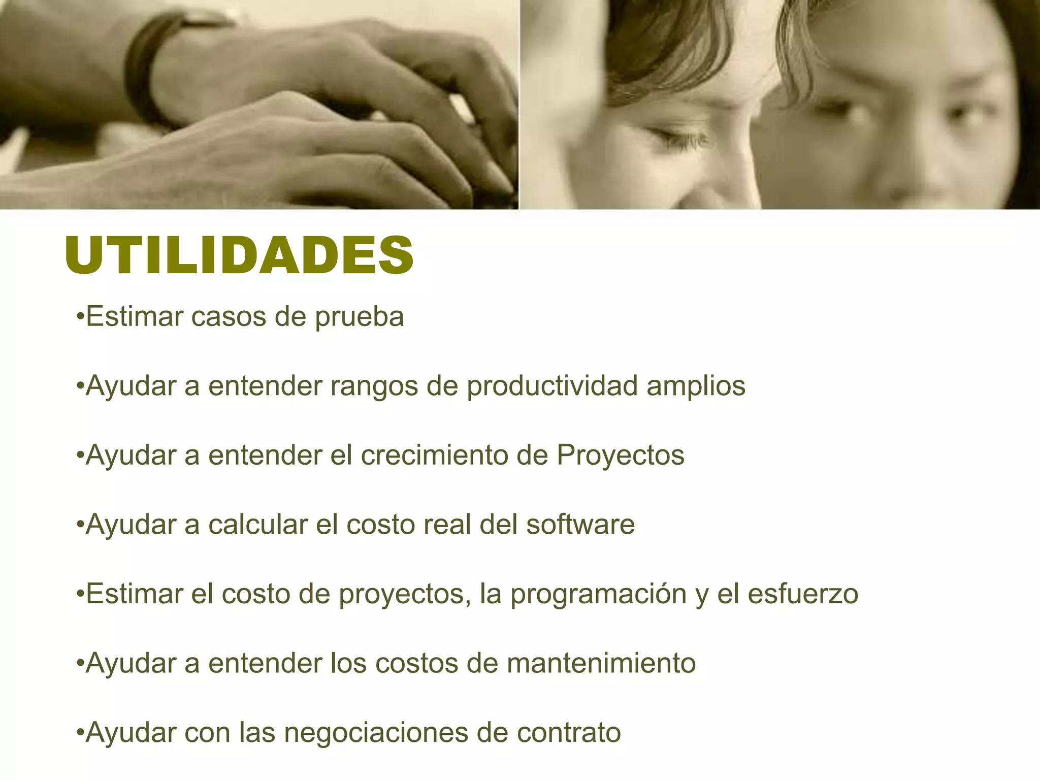 ANTECEDENTES (CONT)Métricas de software realmente comenzó a principios de los años ochenta con el trabajo realizado por dos académicos de la Universidad de Iowa Kafuraoennis y Sally Henry.  Ellos trataron de investigar el diseño del sistema métrico que podría ser extraído de un diseño de sistema, y que podría ser utilizado para predecir factores tales como la facilidad de mantenimiento.