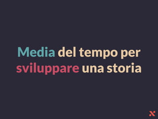 Media del tempo per
sviluppare una storia
 