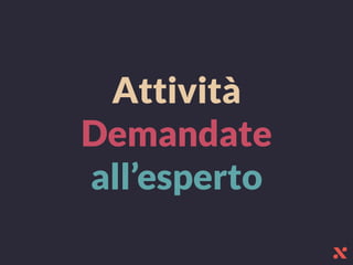 Attività
Demandate
all’esperto
 