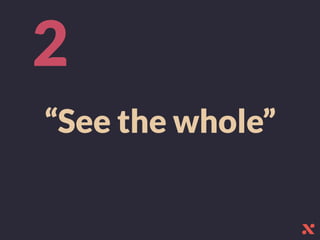 “See the whole”
2
 