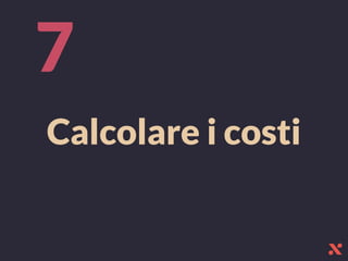 Calcolare i costi
7
 