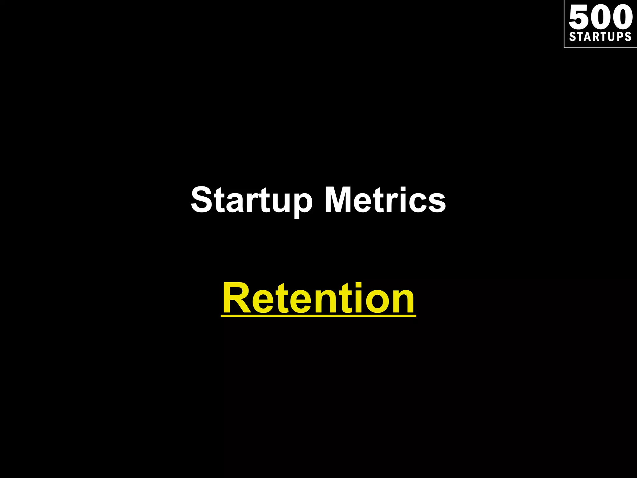 Startup Metrics Retention 