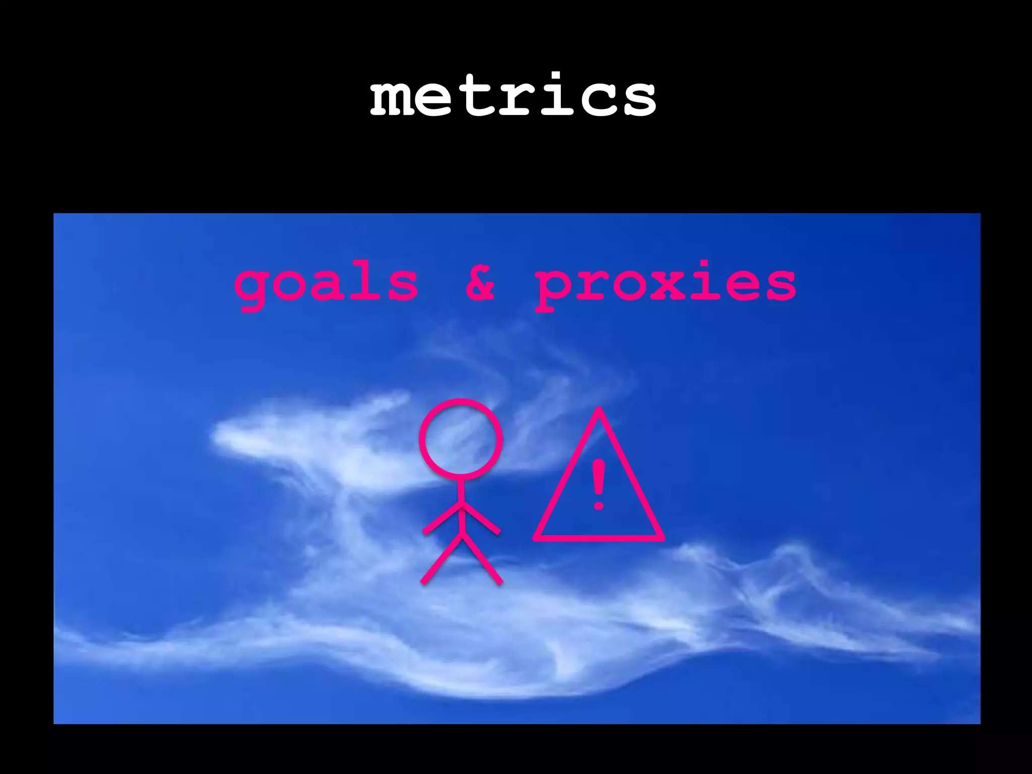 metricsgoals & proxies!